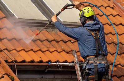 Démoussage et hydrofuge de toiture à Massognes